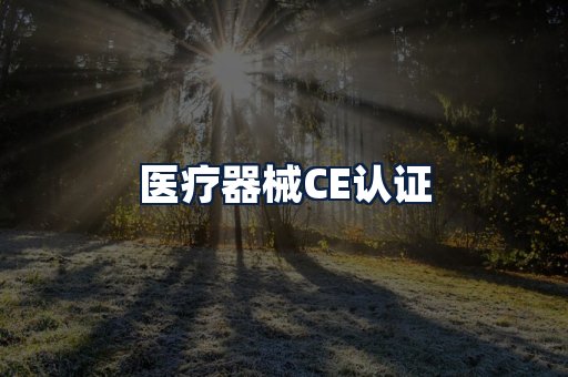 医疗器械CE认证